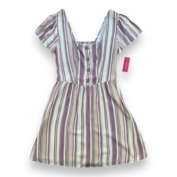 New Xhilaration Pink Stripe Short Sleeve Sun Dress | Size Small - Picture 9 of 14